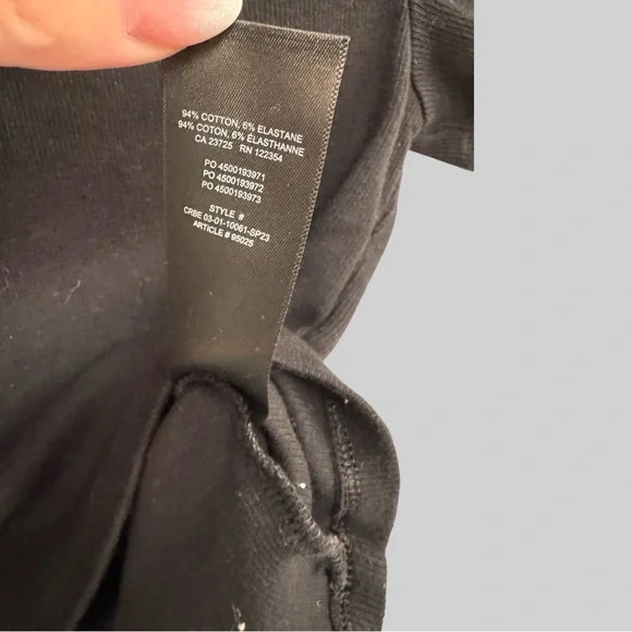 TNA Black Short Sleeve Baby Tee - Picture 6 of 7